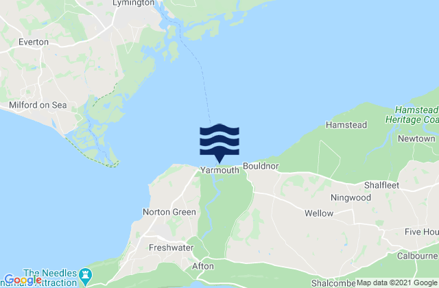 Mapa de mareas Yarmouth Beach, United Kingdom