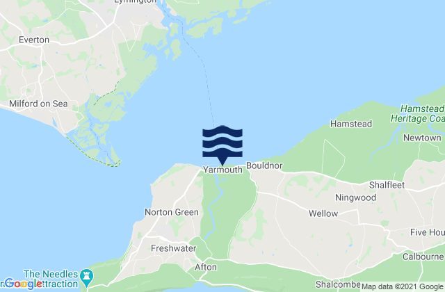 Mapa de mareas Yarmouth, United Kingdom