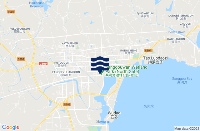 Mapa de mareas Yatou, China