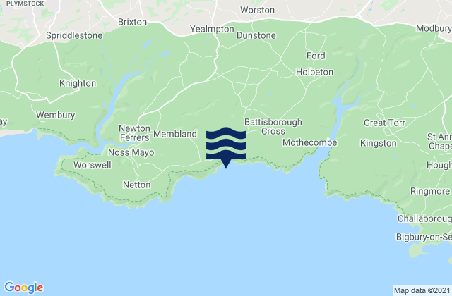 Mapa de mareas Yealmpton, United Kingdom