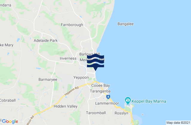 Mapa de mareas Yeppoon, Australia