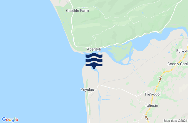 Mapa de mareas Ynyslas (Estuary) Beach, United Kingdom