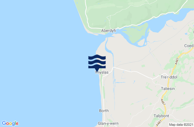Mapa de mareas Ynyslas Beach, United Kingdom