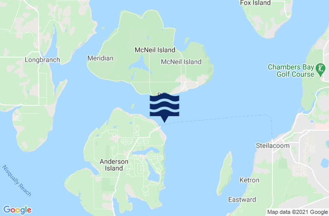 Mapa de mareas Yoman Point Anderson Island Balch Passage, United States