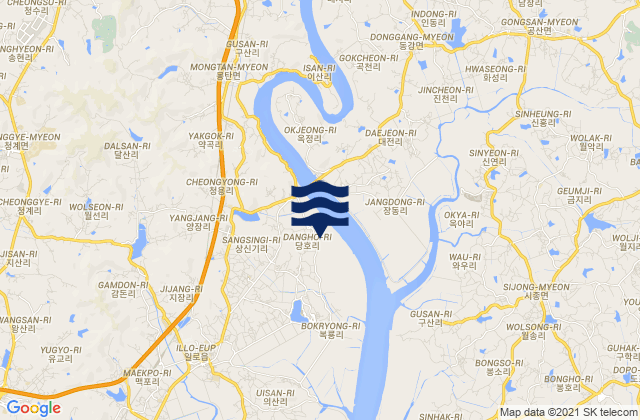Mapa de mareas Yongsan-dong, South Korea