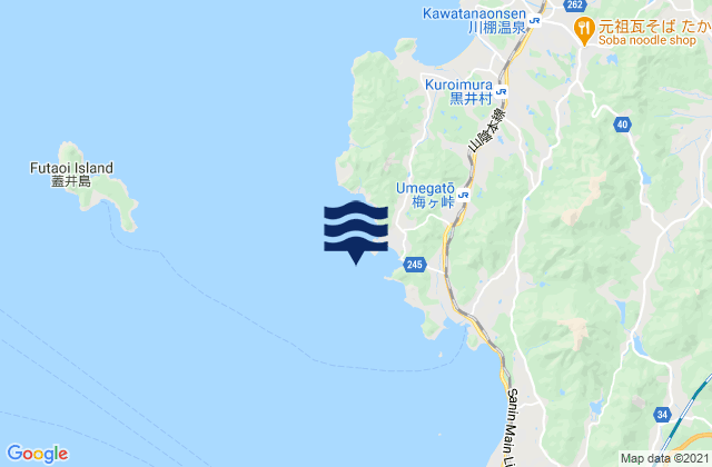 Mapa de mareas Yosimo, Japan