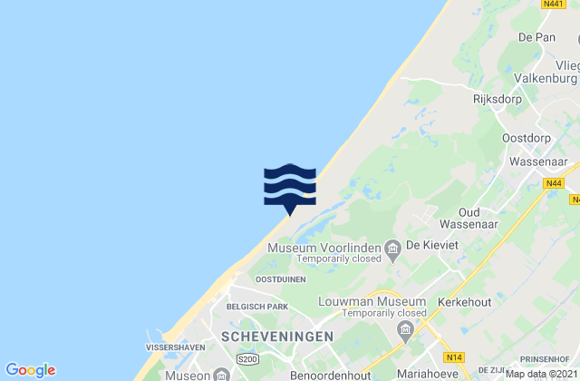 Mapa de mareas Ypenburg, Netherlands