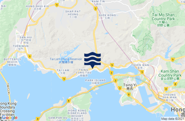 Mapa de mareas Yuen Long District, Hong Kong
