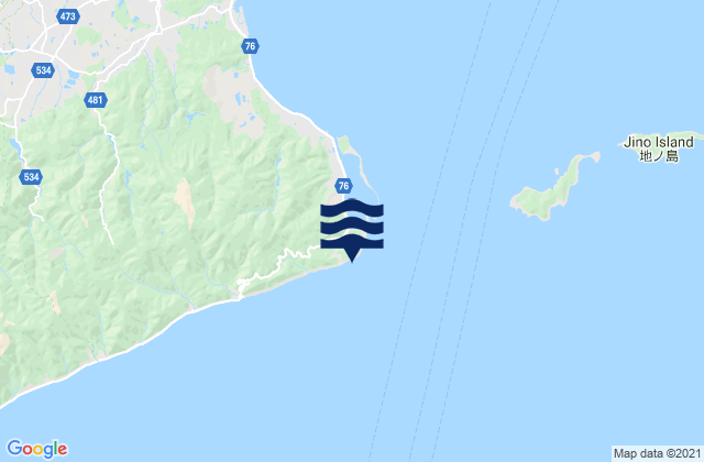 Mapa de mareas Yura (Awazi Sima), Japan