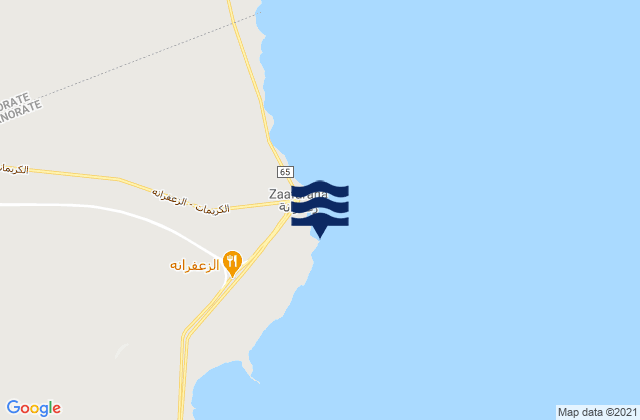 Mapa de mareas Za'farana, Egypt