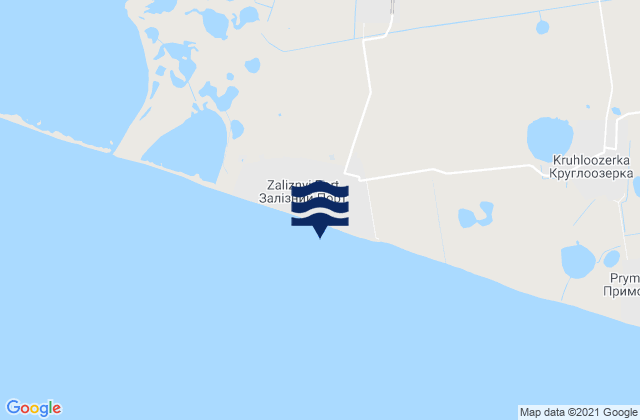Mapa de mareas Zaliznyy Port, Ukraine