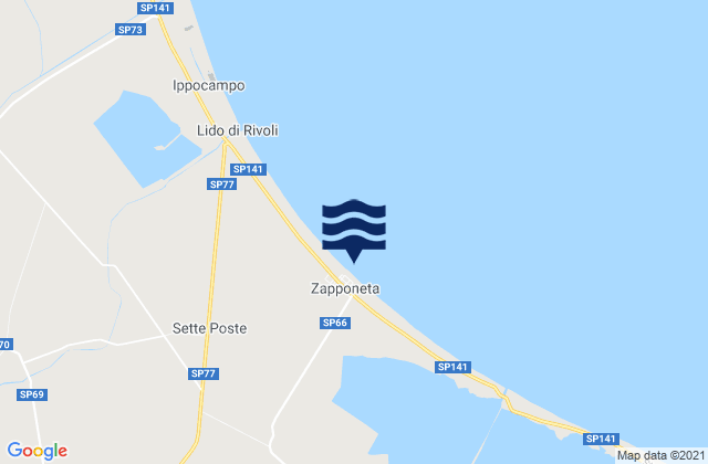 Mapa de mareas Zapponeta, Italy