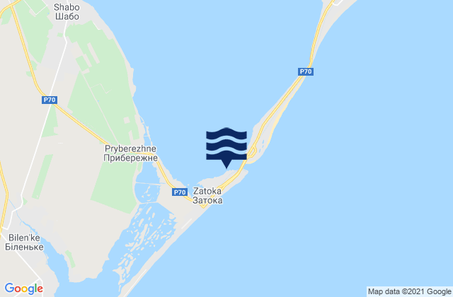 Mapa de mareas Zatoka, Ukraine