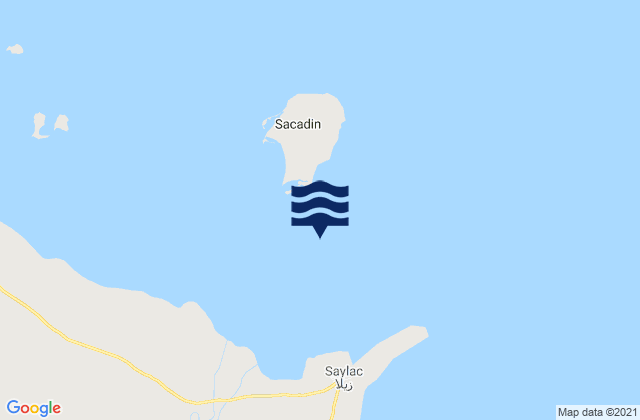 Mapa de mareas Zeila Gulf of Aden, Somalia
