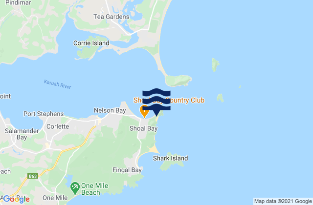 Mapa de mareas Zenith Beach, Australia