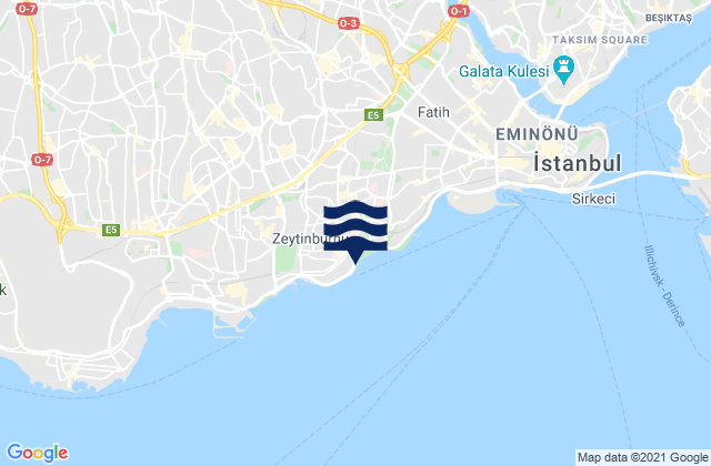 Mapa de mareas Zeytinburnu, Turkey