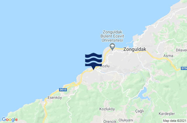 Mapa de mareas Zonguldak, Turkey