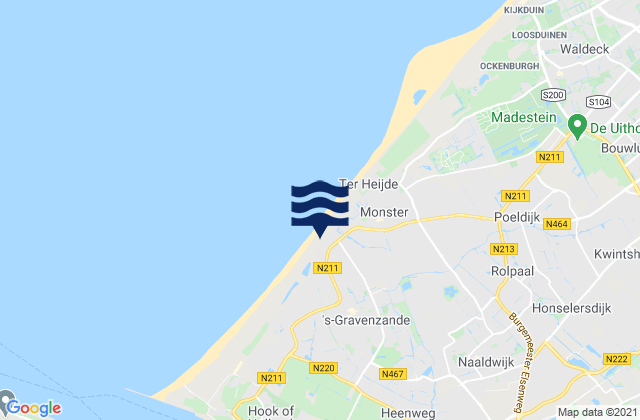 Mapa de mareas 's-Gravenzande, Netherlands