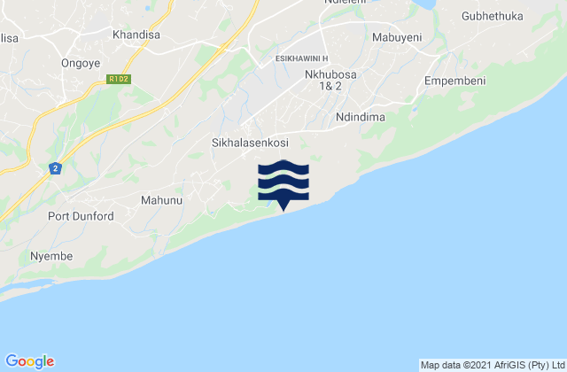 Mapa de mareas eSikhaleni, South Africa