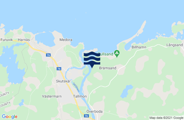 Mapa de mareas Älvkarleby, Sweden
