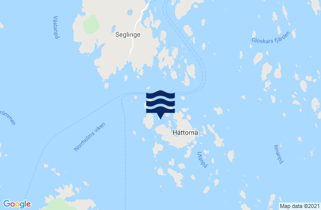 Mapa de mareas Ålands skärgård, Aland Islands