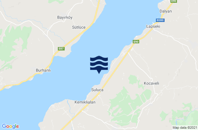 Mapa de mareas Çanakkale, Turkey