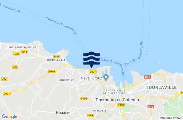 Mapa de mareas Équeurdreville-Hainneville, France