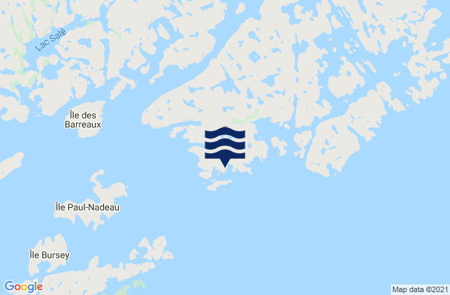Mapa de mareas Île Maurice, Canada