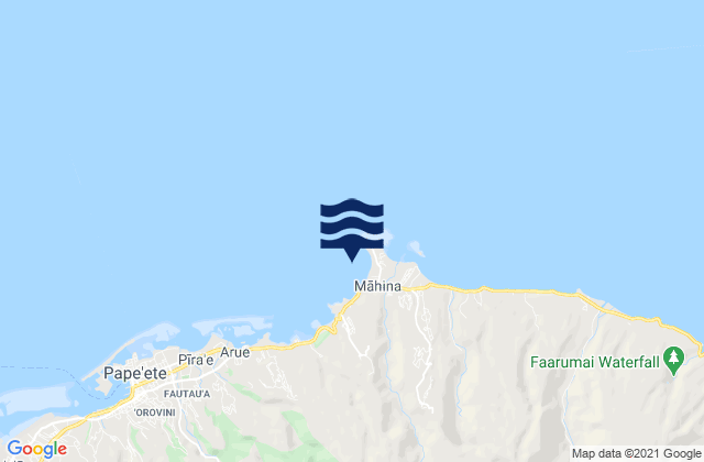 Mapa de mareas Îles du Vent, French Polynesia