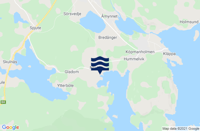 Mapa de mareas Örnsköldsviks Kommun, Sweden