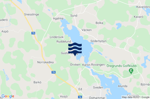 Mapa de mareas Östhammars Kommun, Sweden