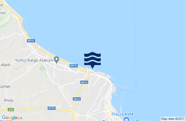Mapa de mareas İlkadım, Turkey