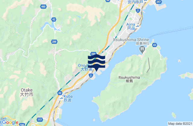 Mapa de mareas Ōno-hara, Japan